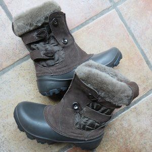 Columbia brown suede winter boots size 5 1/2 nwot